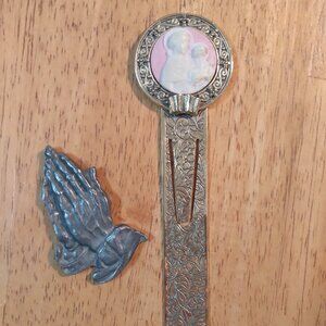 The Vatican Library Collection Bookmark with Praying Hands